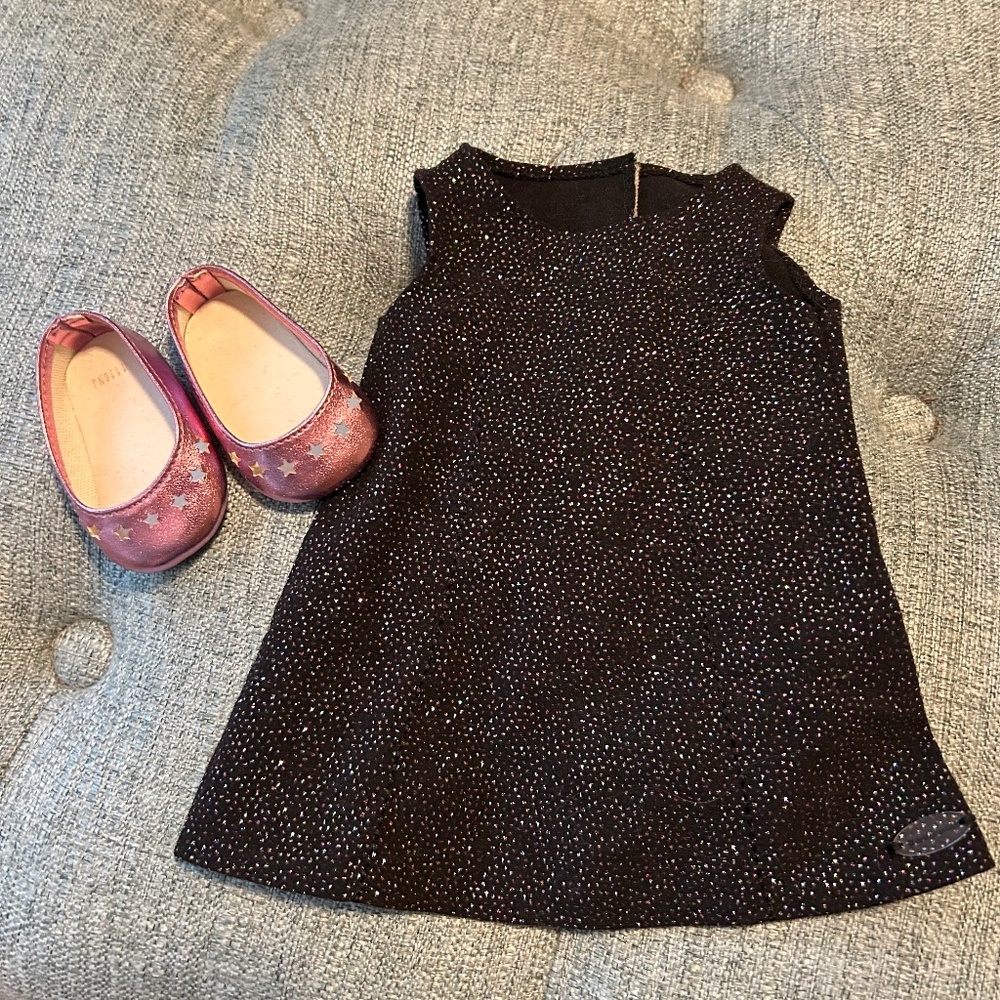 American Girl Luciana Vega "Starry Night" dress and shoes for 18 inch doll